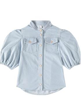 Zimmermann 兹默曼 女童 上衣 Wylie 条纹牛仔童装