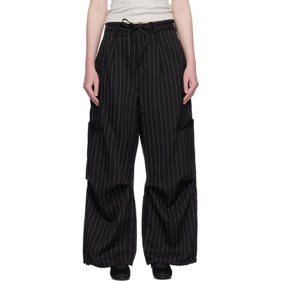 Y-3 女士 运动长裤 黑色 Pinstripe UT Straight Leg 长裤