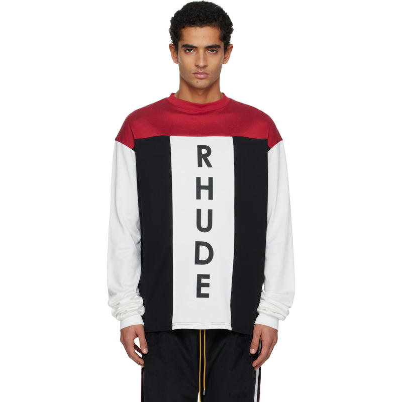 Rhude 男士 T恤 多色 Intake Tri-Panel 长袖 T 恤