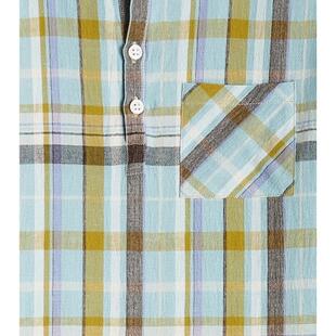 Bonpoint 男童 上衣 Artiste 格纹棉质亚麻衬衫童装