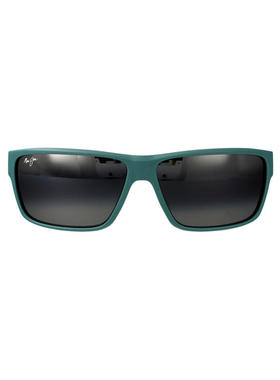 Maui Jim 中性（成人） 太阳镜 哑光深军装风格绿色醋纤太阳眼镜