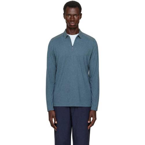 VEILANCE 男士 POLO衫 绿色 Frame 长袖 Polo 衫