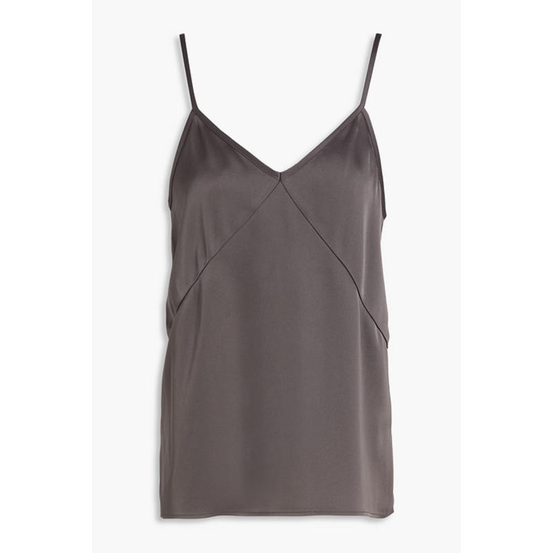 A EMERY 女士 背心 鸢尾花缎面吊带背心