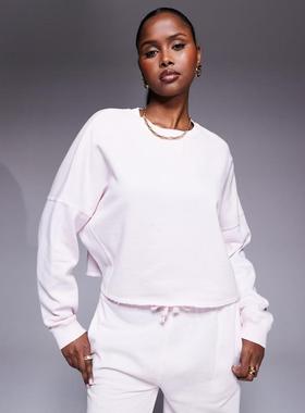 River Island 女士 卫衣 “” chopped 浅粉色卫衣