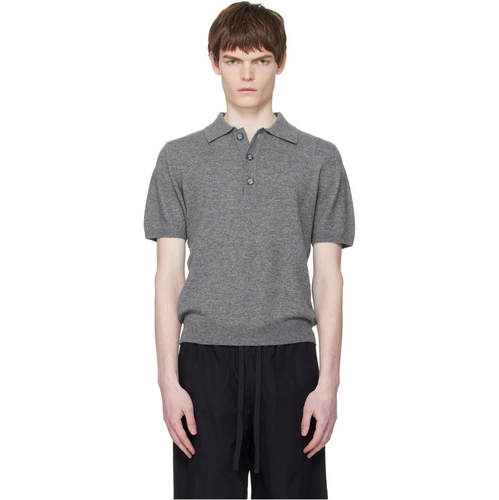 Entire Studios 男士 POLO衫 灰色 Short Sleeve Knit Polo 衫