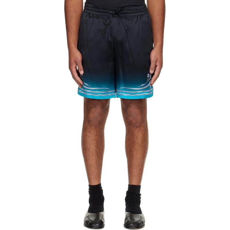 Casablanca 男士 短裤 黑色 Blades Silk Satin 短裤,男装,短裤,淘宝优惠券,粉丝福利购,淘宝优惠卷