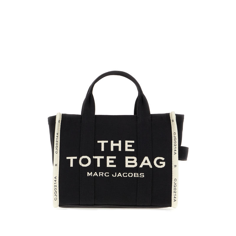 Marc Jacobs 女士 FW25 手提包 黑色帆布中号可购物手袋