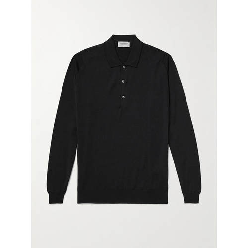 John Smedley 男士 SS26 衬衫 Belper 修身美利奴羊毛Polo衫