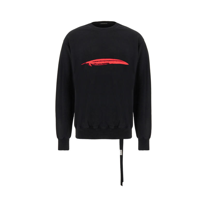 Ann Demeulemeester 女士 FW23 卫衣 黑色棉质运动衫