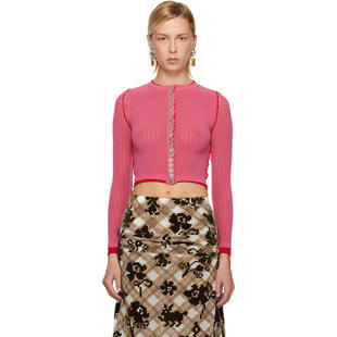 Lowena Fishnet 女士 粉色 开衫 Chopova