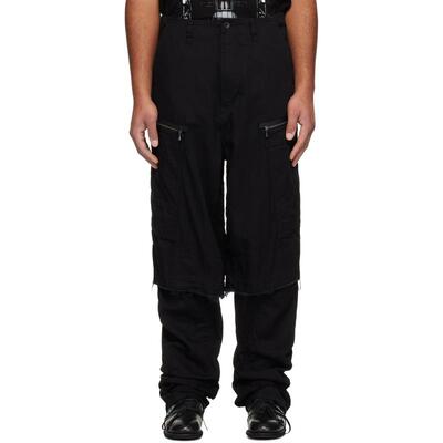 julius 男士 长裤 黑色 Rust Graft 工装裤