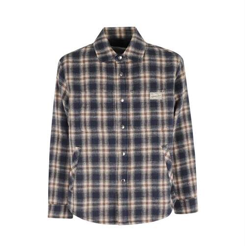 Dunst 男士 FW25 衬衫 绗缝格纹法兰绒