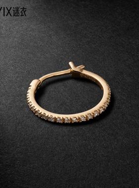 KOLOURS JEWELRY 男款Spectra 中号14K金钻石单耳环 迷衣时尚