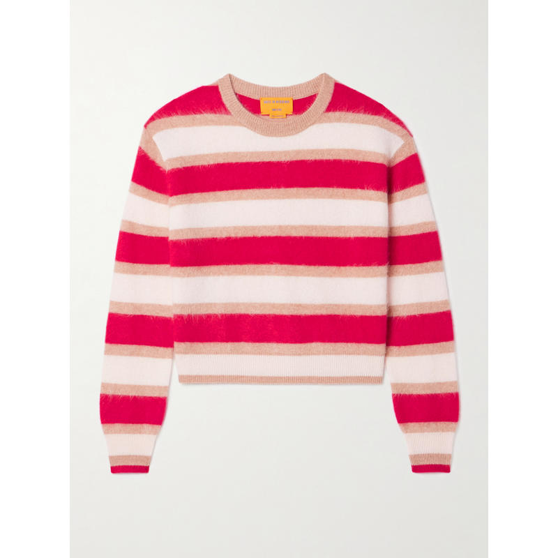 Guest In Residence 女士 春夏新品 毛衣 条纹磨毛山羊绒毛衣