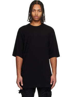 julius 男士 T恤 黑色 Europa Drape T 恤