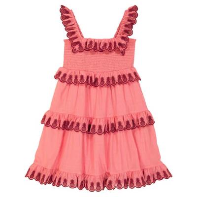 Zimmermann 兹默曼 女童 连衣裙 Tropicana 刺绣棉质童装
