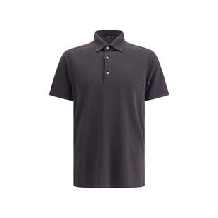 Piana POLO衫 诺悠翩雅 SS26 件染棉质凸纹布 男士 Loro