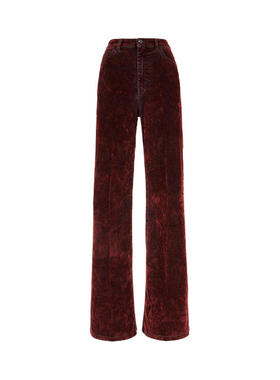 True Avenue 女士 FW25 牛仔长裤 红色天鹅绒牛仔裤