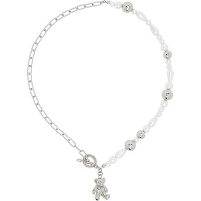 We11Done 男士 项链/吊坠 Teddy Faux-Pearl 项链