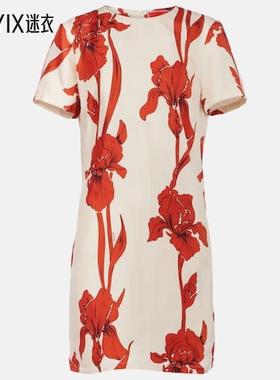 La DoubleJ 女款花朵真丝迷你连衣裙 迷衣时尚