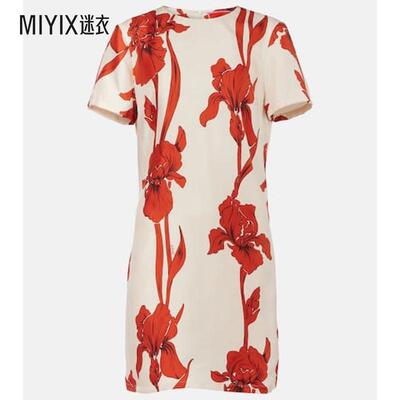 La DoubleJ 女款花朵真丝迷你连衣裙 迷衣时尚