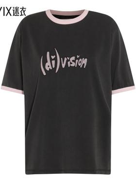 (di)vision  女 黑色棉质T恤  迷衣时尚
