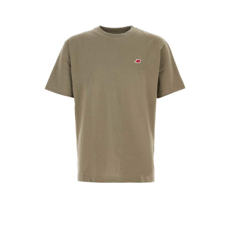New balance 男士 FW25 T恤 Sage 绿色棉质T恤