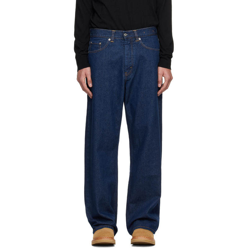 HOPE STHLM 男士 牛仔长裤 蓝色 Loose-Fit Criss 牛仔裤