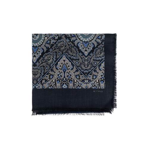 Etro 艾绰 男士 SS26 围巾 Etro 佩斯利花纹和格纹