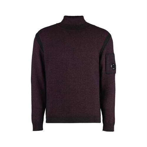 C.P. Company 男士 FW25 毛衣 高领镜片细节套头衫