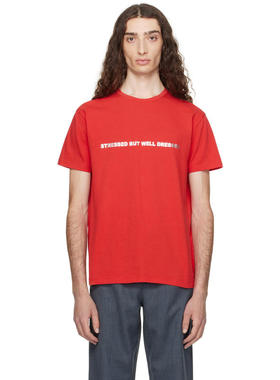 Paloma Wool 男士 T恤 红色 Stress T 恤