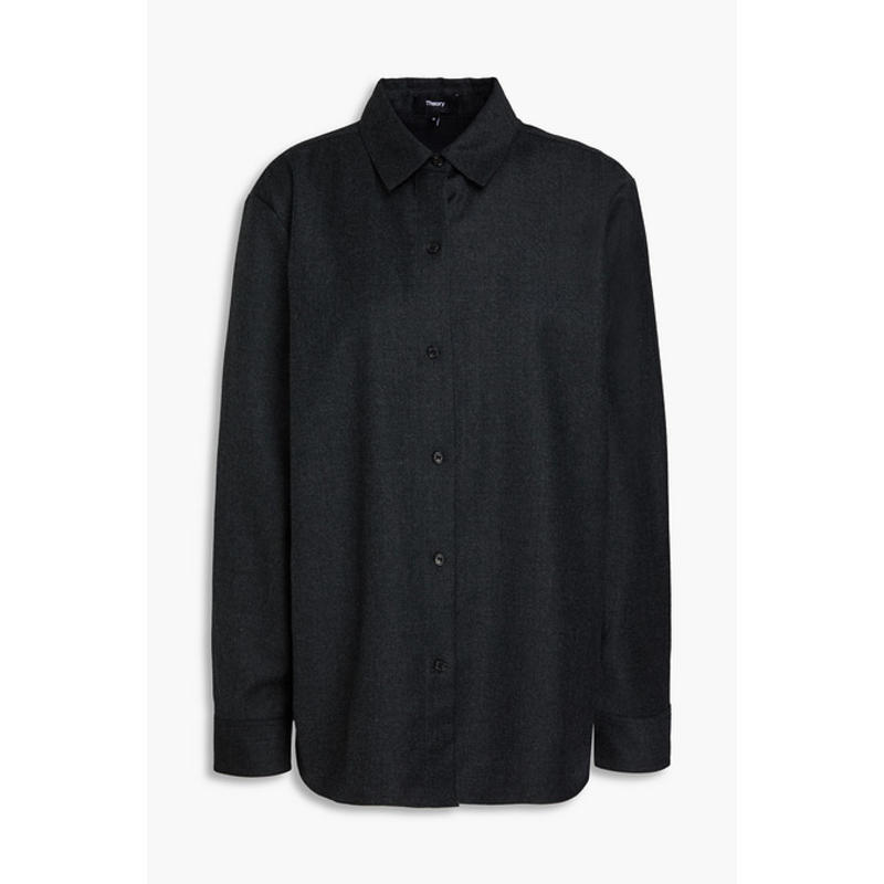 Theory 女士 上衣 羊毛法兰绒衬衫