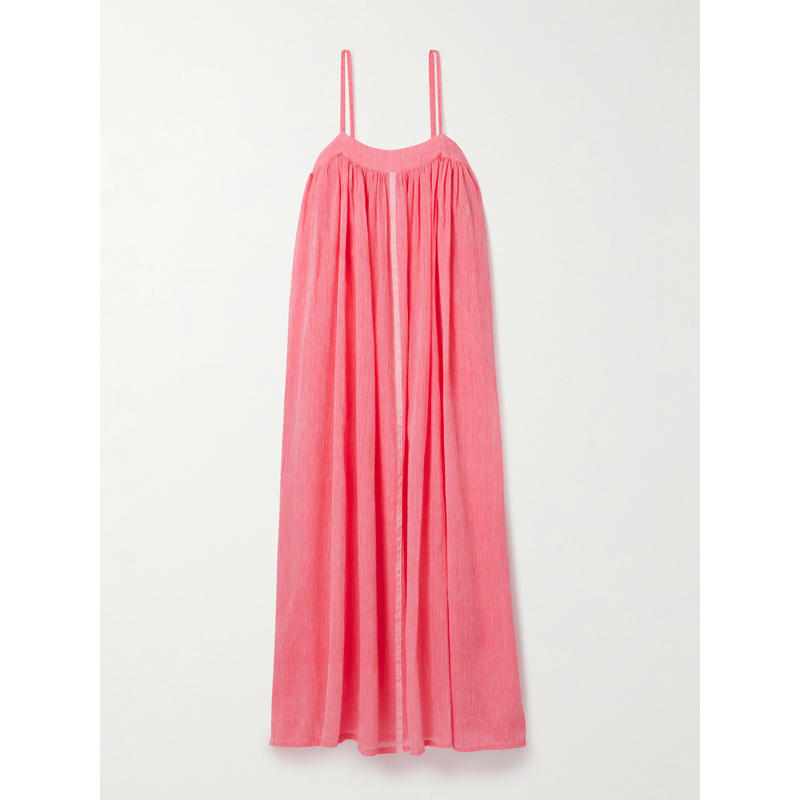 Lemlem 女士 秋冬新品 罩衫 Eda 棉纱长款连衣裙