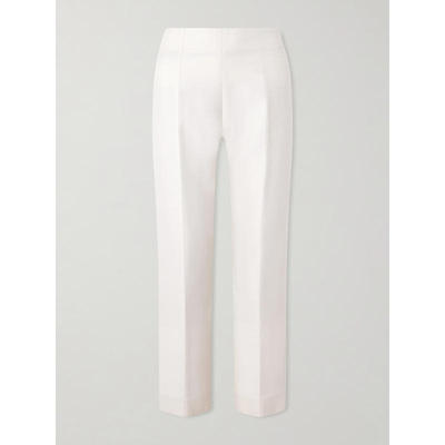 Totême 女士 SS26 长裤 羊毛真丝混纺直筒裤