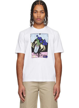Lanvin 浪凡 男士 T恤 白色 Vase Print