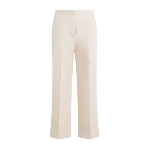 Theory 思睿 女士 SS24 长裤 NEUTRALS ELASTANE 裸色棉质