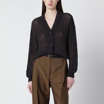 Roberto Collina 女士 SS26 开衫 COTTONBLEND 棕色针织