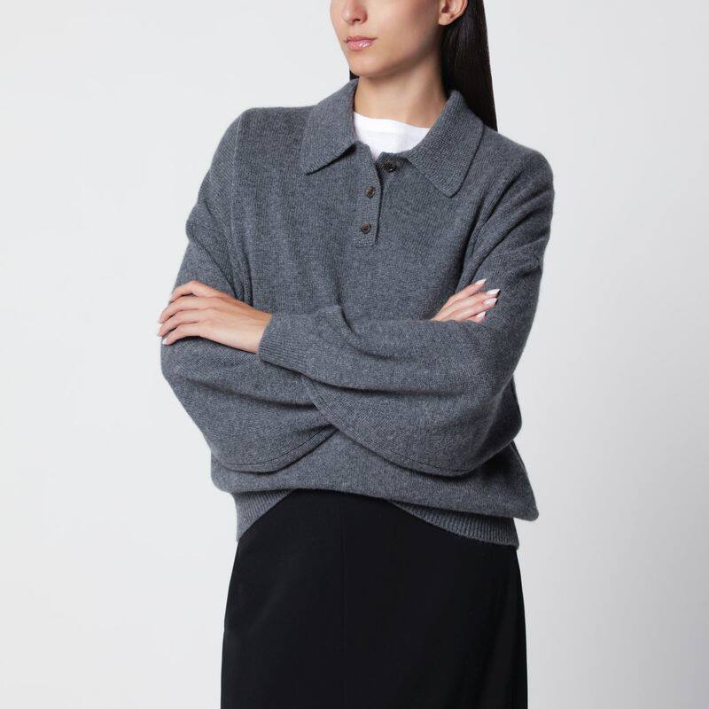 LISA YANG 女士 FW26 毛衣 ETTA 青灰色羊绒