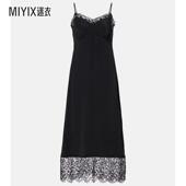 Rocha 女款 蕾丝边缎面吊带连衣裙 Simone 迷衣时尚