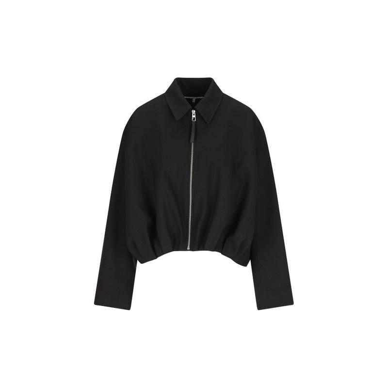 Loewe 女士 SS26 夹克 拉鍊式垂褶外套