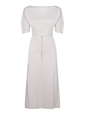 Lemaire 勒梅尔 女士 中长连衣裙 灰白色 Off Shoulder 连衣裙