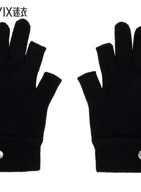 Rick Owens瑞克欧文斯 男款黑色 Concordians Touchscreen 手套