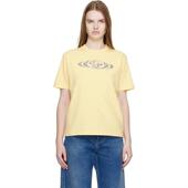 女士 T恤 Warped Casablanca Corrosion 黄色 Logo 恤