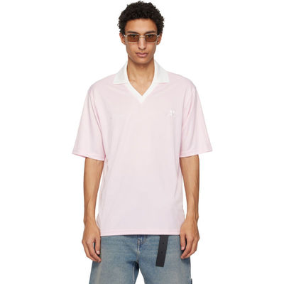 Courrèges 古未界 男士 POLO衫 粉色 Oversized Sports Polo 衫