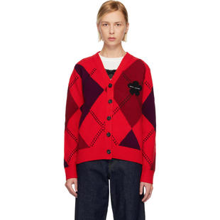 开衫 红色 Preppy MARC Argyle 女士 Daisy JACOBS莫杰