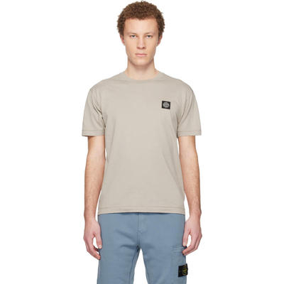 Stone Island 石头岛 男士 T恤 驼色 2100027 60/2 Cotton Jersey
