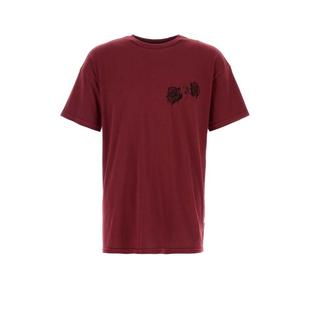 T恤 Willy FW25 男士 酒红色棉质标志T恤 Chavarria