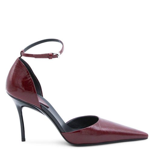 Alaïa 阿莱亚 女士 SS26 高跟鞋 90 多尔赛上光织纹皮革浅口鞋