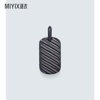 David Yurman 男款雕刻麻花扭纹吊坠项链/吊坠 迷衣时尚