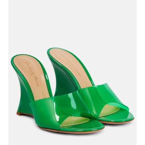 Gianvito Rossi 吉安维托·罗西 女士 凉鞋 Vernice PVC 坡跟凉拖